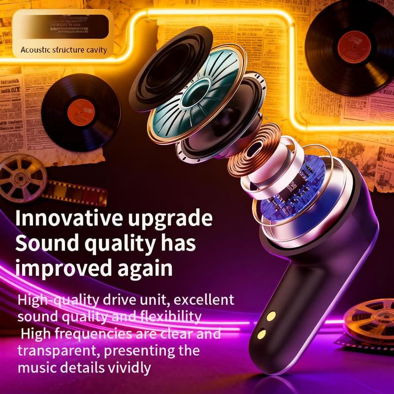 Wireless Earbuds with Touchscreen ANC ENC Noise Cancellation 6 Eqs Long Battery App Control