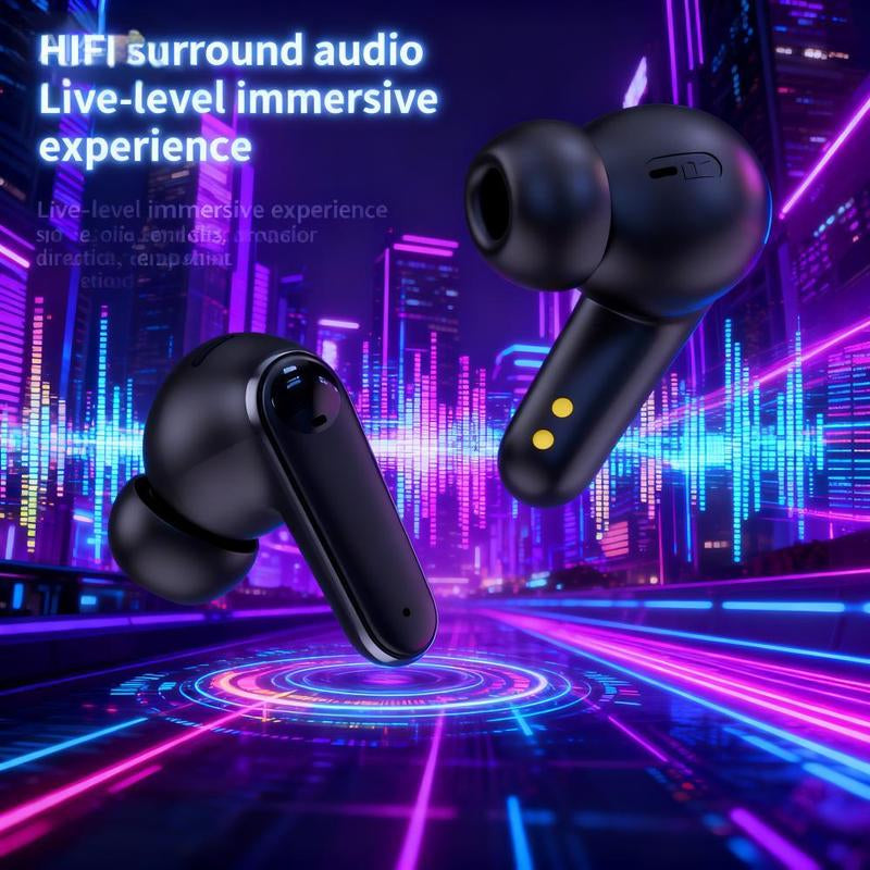 Wireless Earbuds with Touchscreen ANC ENC Noise Cancellation 6 Eqs Long Battery App Control